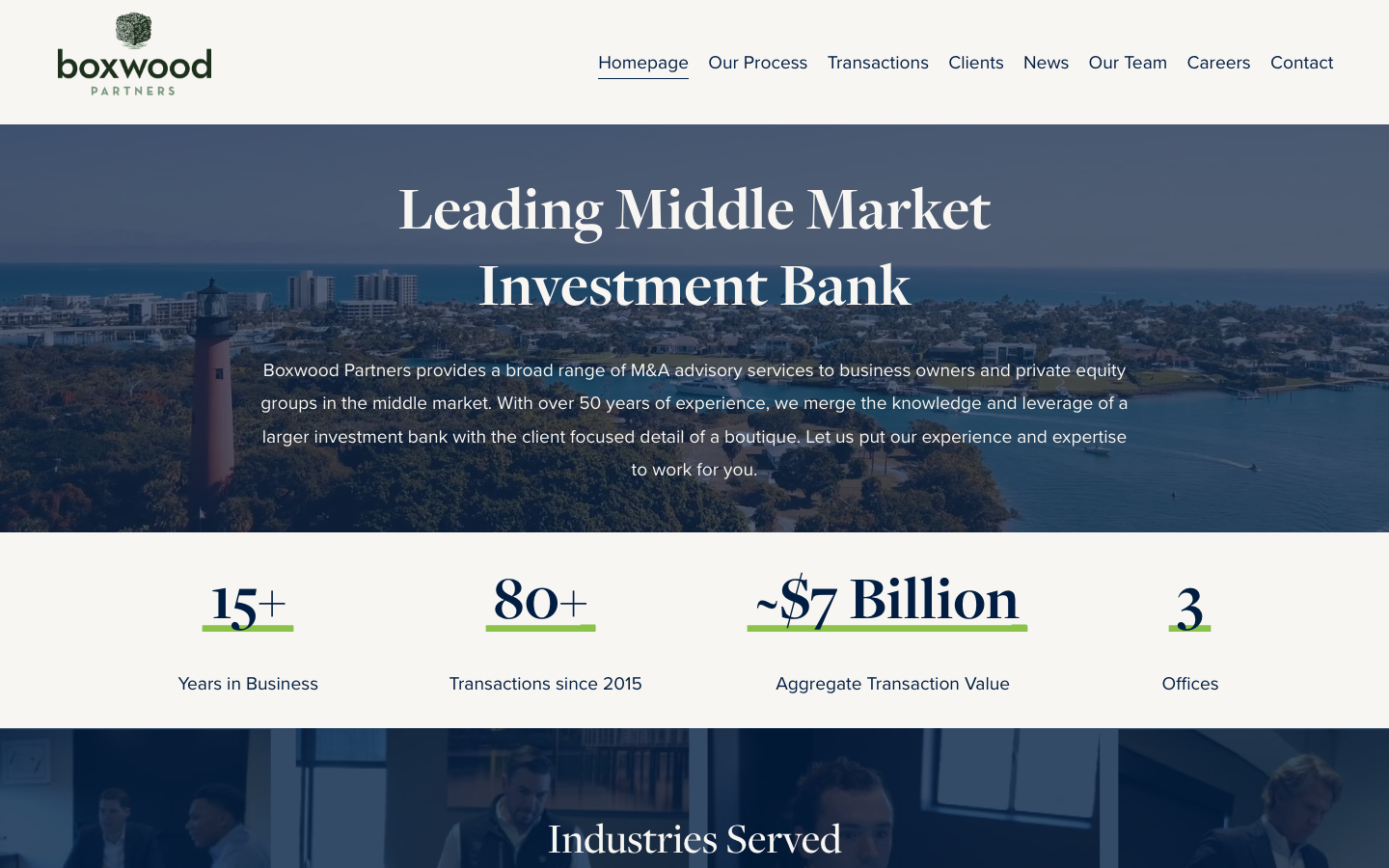 Boxwood Partners, LLC website