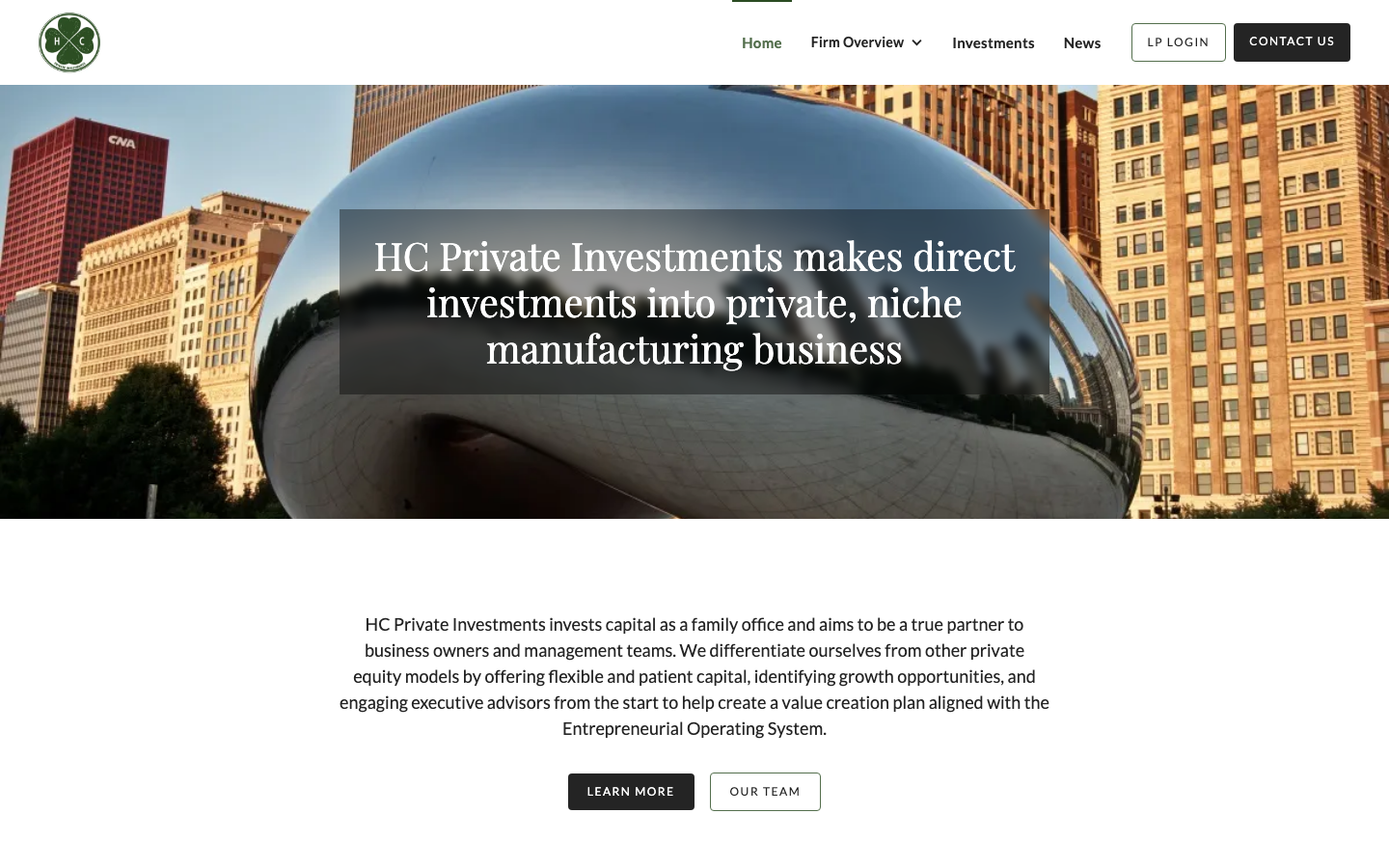 HC Private Investments website